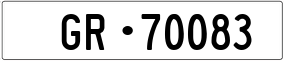 Trailer License Plate